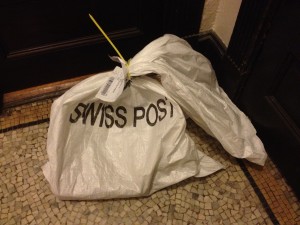 Swiss Post Bag Containing The Business of Healthcare Innovation