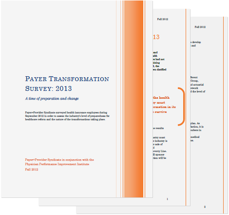Payer Transformation Survey 2013